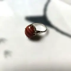 最後値下げ【SILVER刻印あり】天然石 リング 指輪 シルバー 昭和レトロ