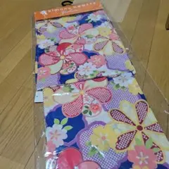 kimono hearts 浴衣 単品 紺地 花柄のサムネイル