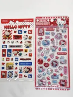 新品 ハローキティ 立体シール ドロップシール 2シートセット