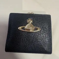 Vivienne Westwood 三つ折り財布 がま口 ブラック - メルカリ
