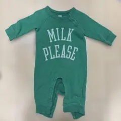 babyGAP 長袖ロンパース 緑　6-12month