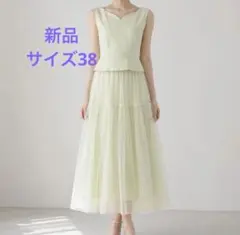 ANAYI Eternal Line ダブルラッセル立体プリーツワンピース 38 - メルカリ