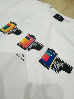 新品❣️PS Paul Smith カラフルフィルムしまうまTシャツ　メンズL