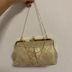 結婚式 ハンドバッグ ゴールドカラー