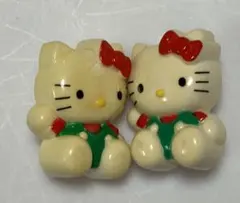 ハローキティ　サンリオ　ボタン2個セット 平成レトロ