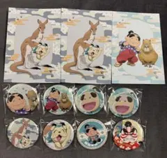 忍たま乱太郎　ヘムヘム　しんべヱ　グリッターホログラム　缶バッジ　東武動物公園