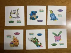 ポケモンパンシール デコキャラシール トゲデマル　ゼニガメ他 6枚セット