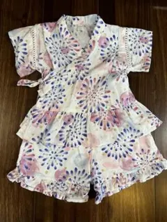 apres les cours 花火柄甚平 90cm