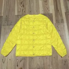 TAION タイオン 体温 ダウンジャケット インナーダウンジャケットMイエロー