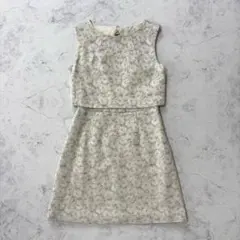 JILLSTUART バックリボン ワンピース 膝丈 花柄 Sサイズ 上品