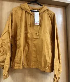 UNIQLO U(ユニクロユー) フーデッドジップアップブルゾン オレンジM