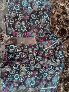 甚平ミッキー 花火柄 黒 青 紫 ピンクサイズ90~100