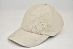 GUCCI GGキャンバス ベースボールキャップ シルバーラメ - メルカリ