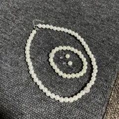 ホワイトパール ネックレスセット
