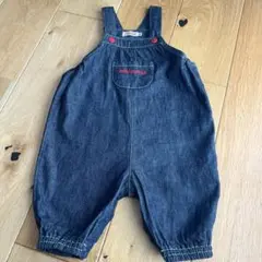 ミキハウス デニムロンパース M
