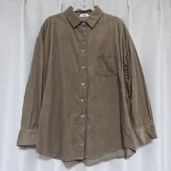 【美品】koé コーデュロイ 長袖シャツ