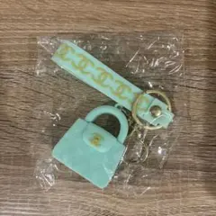 ミ*ー様 シャネル　ミントグリーン ミニバッグ型キーホルダー