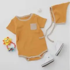 ciaopanic typy ボンネ付ワッフルポケットロンパースのサムネイル