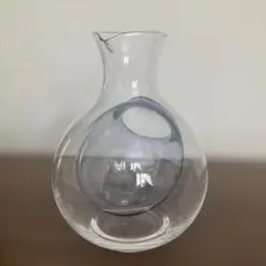 冷酒用ガラス製徳利 丸型 円形窓付き