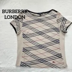 BURBERRY LONDON ノバチェック 半袖トップス 4 ベージュ