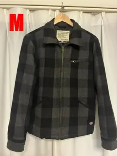 【Mサイズ】ディッキーズ ジャケット ブルゾン　フルジップ　バッファローチェック