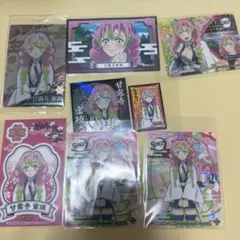 鬼滅の刃 甘露寺蜜璃 ステッカー　ウエハース　8点セット