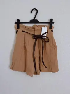 dazzlin 【新品タグ付き】レザーライクリボンショートパンツ