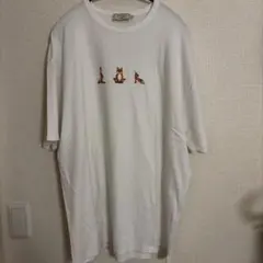 MAISON KITSUNÉ ヨガフォックス Tシャツ ホワイトL