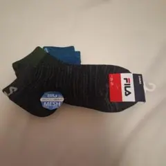 FILA 男性用靴下 メンズソックス メッシュ靴下 25~27