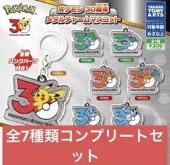 ポケモン30周年 メタルチャームマスコット コンプリートセット