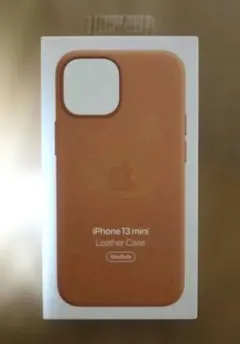 Apple iPhone13miniレザーケース ゴールデンブラウン 純正品