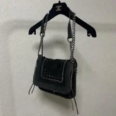 スウェード ショルダーバッグ