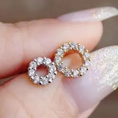 キラキラ☆ラウンド ボディピアス 丸 ステンレス ねじピアス 金属アレルギー対応