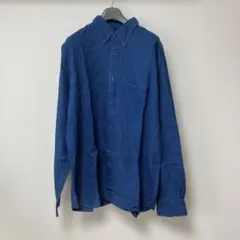 ブルックスブラザーズ ダークブルー 長袖シャツ ボタンダウン襟