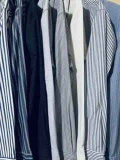 日曜日まで！メンズ 長袖シャツ カッターシャツ L～ＸＬ まとめ売り 8枚のサムネイル