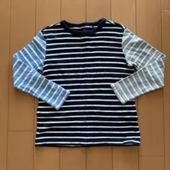 UNIQLO キッズ 長袖カットソー ボーダー 120