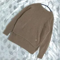 ディニテコリエ ラクーンニット ブラウン系 フリーサイズ