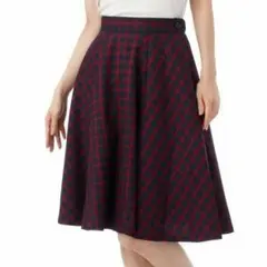 OZOC ギンガムスカート