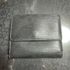 LOUIS VUITTON 三つ折り財布 黒 レザー