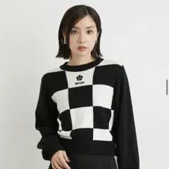 LILY BROWN MARY QUANT ジャガードニット チェッカー マリー