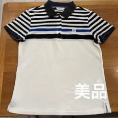 ☆adabat ストライプ ポロシャツ 日本製　美品☆