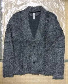 グレー カーディガン
