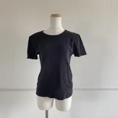 Ungrid アングリッド クルーネック 半袖 Tシャツ ブラック 無地 夏のサムネイル