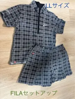 FILA チェック柄 セットアップ　LLサイズ　ゴルフウェア　フィラ