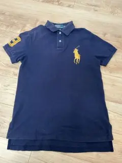 ラルフローレン　ポロシャツ　ネイビー　M ビッグポニー