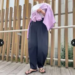 新品未使用タグ付き CADUNE ＵＶカラーカーヴィーパンツ 黒 XS
