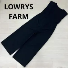 LOWRYS FARM ノースリーブオールインワン ポリエステル ブラック F