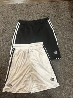 adidas アディダス　ショーツ　３本ライン　トレフォイル　2枚セットのサムネイル