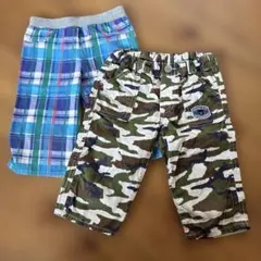 【110cm】ダブルビー、ホットビスケットハーフパンツ2枚セット