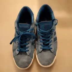 adidas neo 青 スエード スニーカー